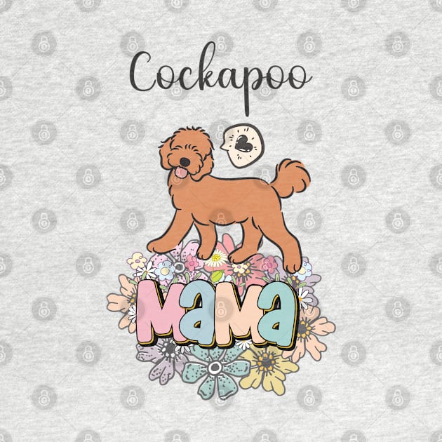 Red Cockapoo Mama by LulululuPainting